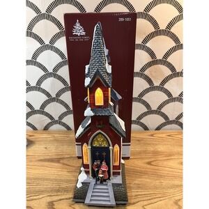 ENCHANTED FOREST  Musical Church Dual Power Lighted 2020 /With Original Box!!‎